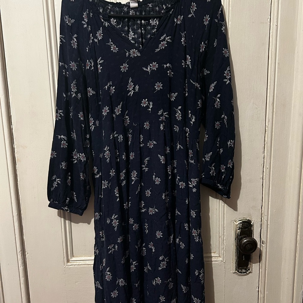 Blue old navy maxi dress